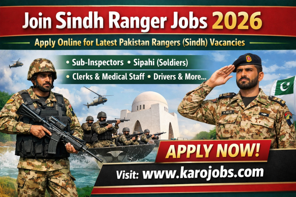 Join Sindh Ranger Jobs 2026 – Apply Online for Latest Pakistan Rangers (Sindh) Vacancies