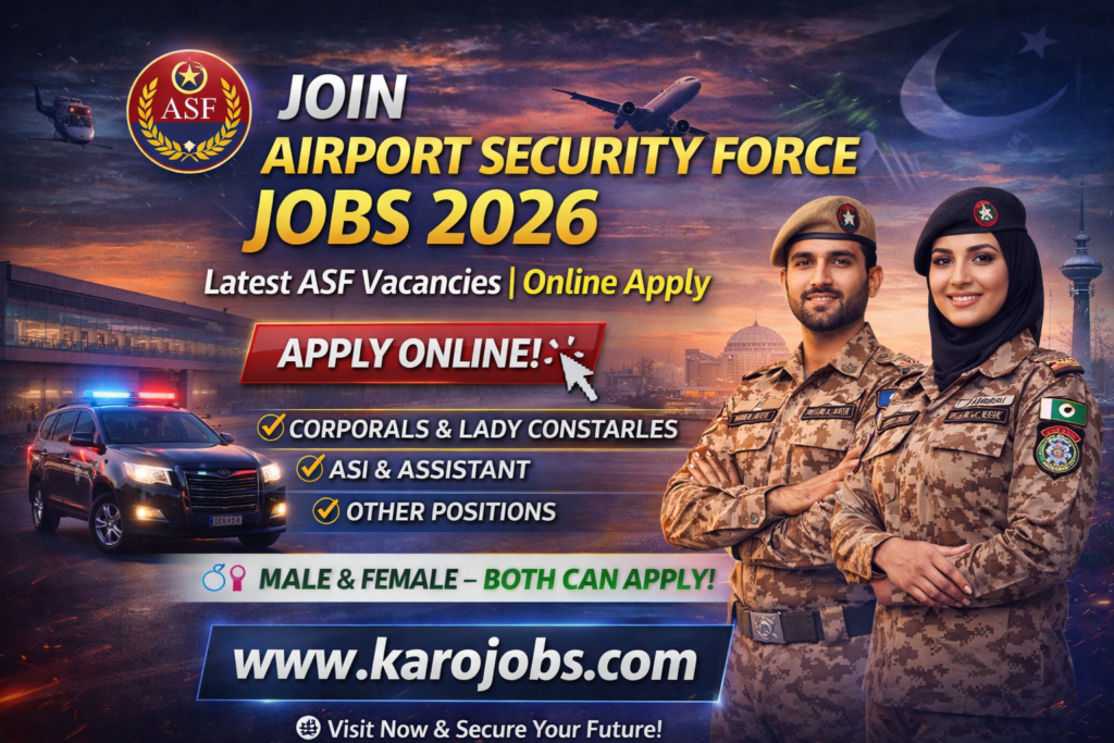 Join Airport Security Force ASF Jobs 2026 | Online Application Form