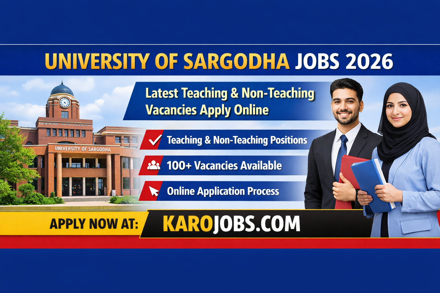 University of Sargodha Jobs 2026 – Latest Teaching & Non-Teaching Vacancies Apply Online