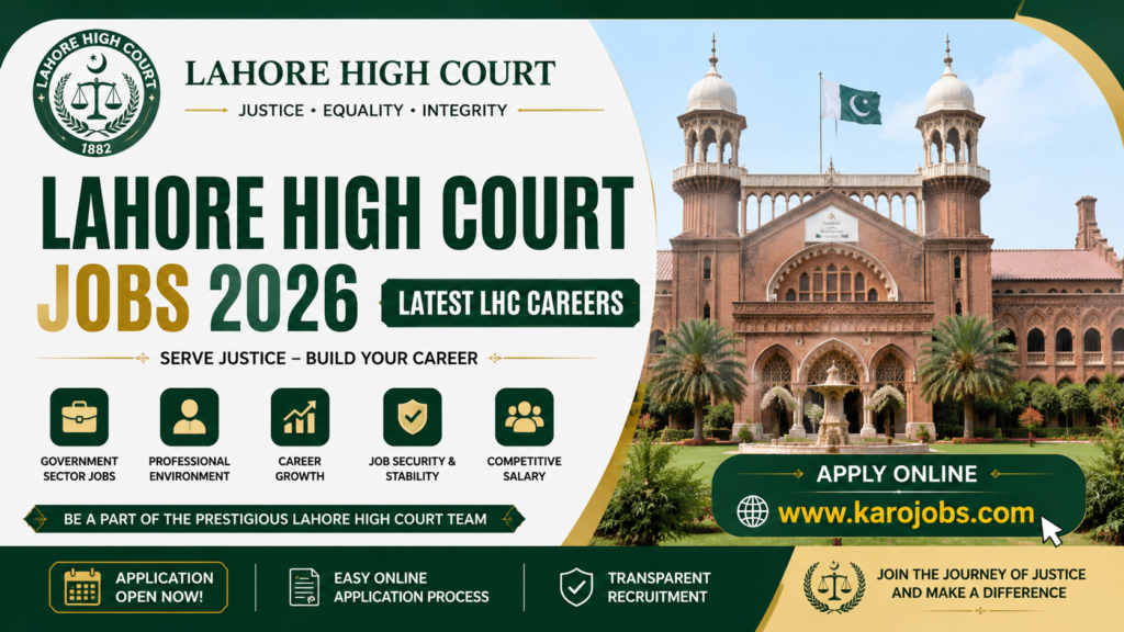 Lahore High Court Jobs 2026 – Latest LHC Careers Apply Online