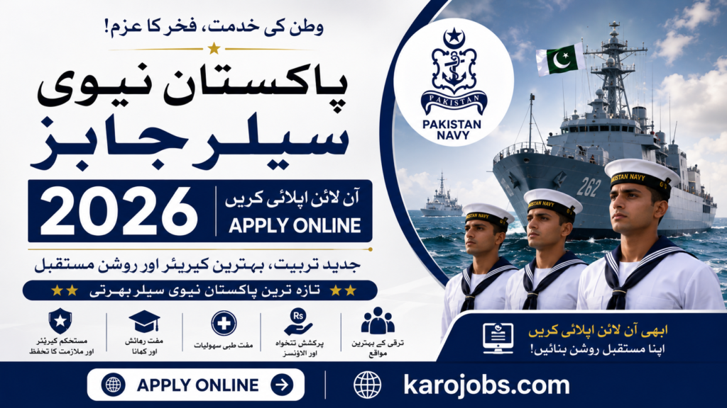 Pakistan Navy Sailor Jobs 2026 Apply Online – Latest Pakistan Navy Sailor Recruitment