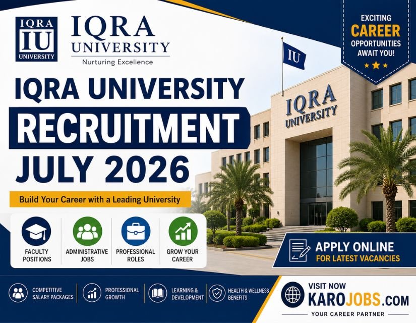 Iqra University Jobs 2026 – Apply Online | Male & Female 